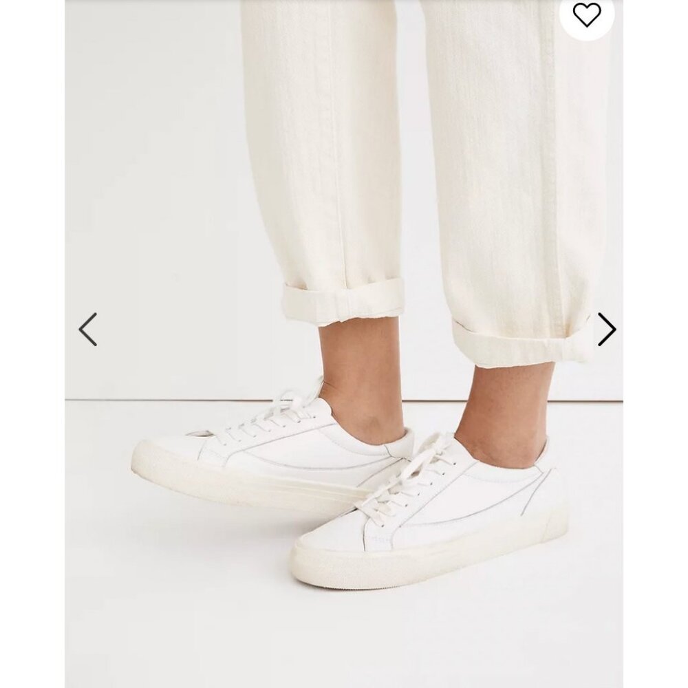 Madewell Womens $88 Sidewalk Low-Top Sneakers White Size 10 ND989 - Picture 2 of 13